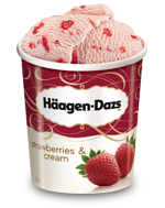 Produktbild Häagen-Dazs Strawberries & Cream